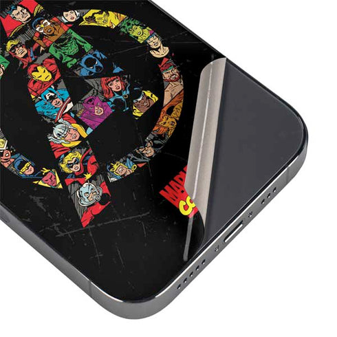 Marvel Classic Comics Avengers Logo iPhone 14 Pro Skin